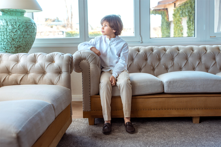 Mocassins en Cuir avec Lacets