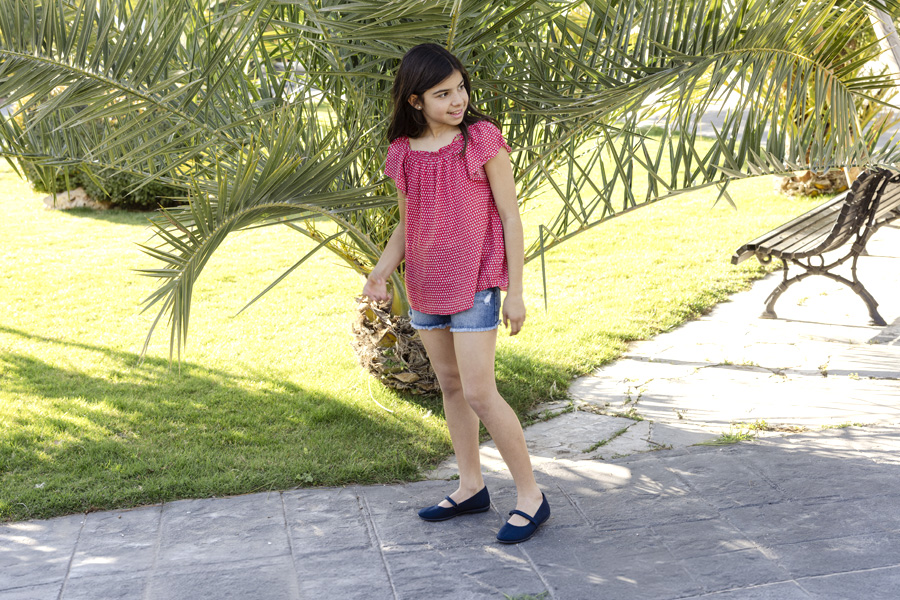 Babies à scratch Fin en toile pour Fille 