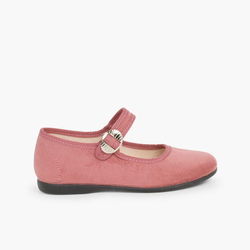 Chaussures Babies Bamara à Boucle Rose