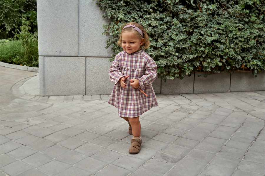 Bottines en cuir fourrure velours