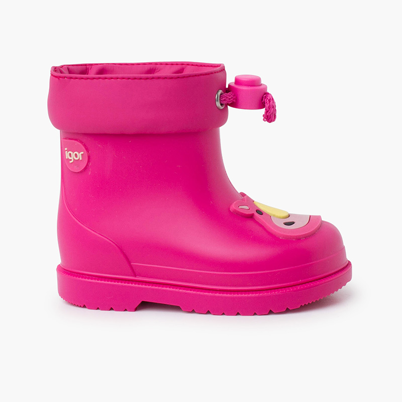 Bottes de pluie Rhinocéros pour enfants  Fucsia