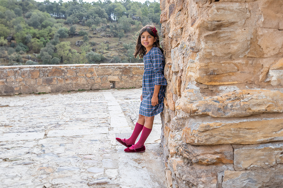 Babies velours fille bride fine à scratch