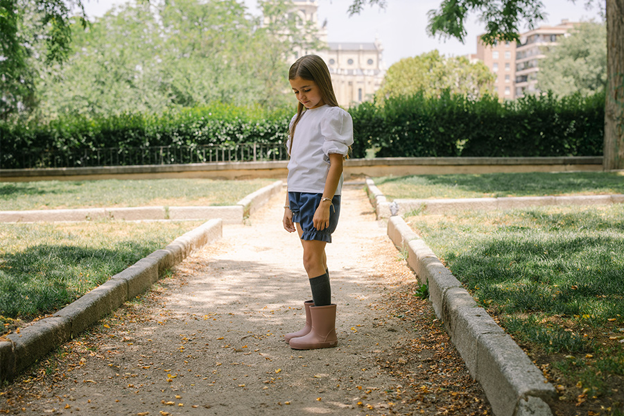 Bottes pluie souples enfants semelle fine
