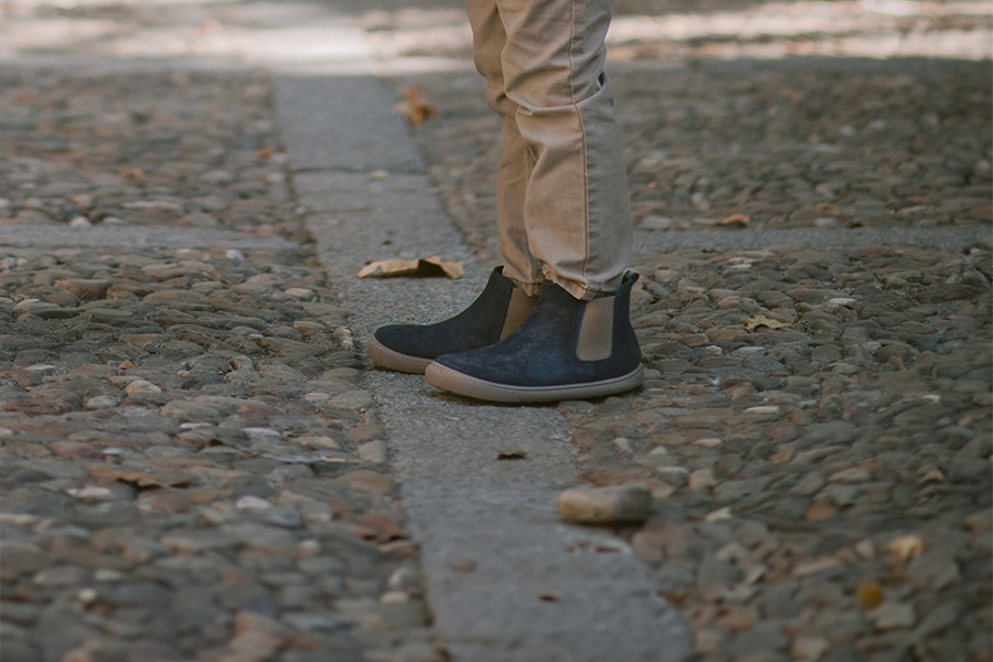 Bottes barefoot cuir suédé style Chelsea