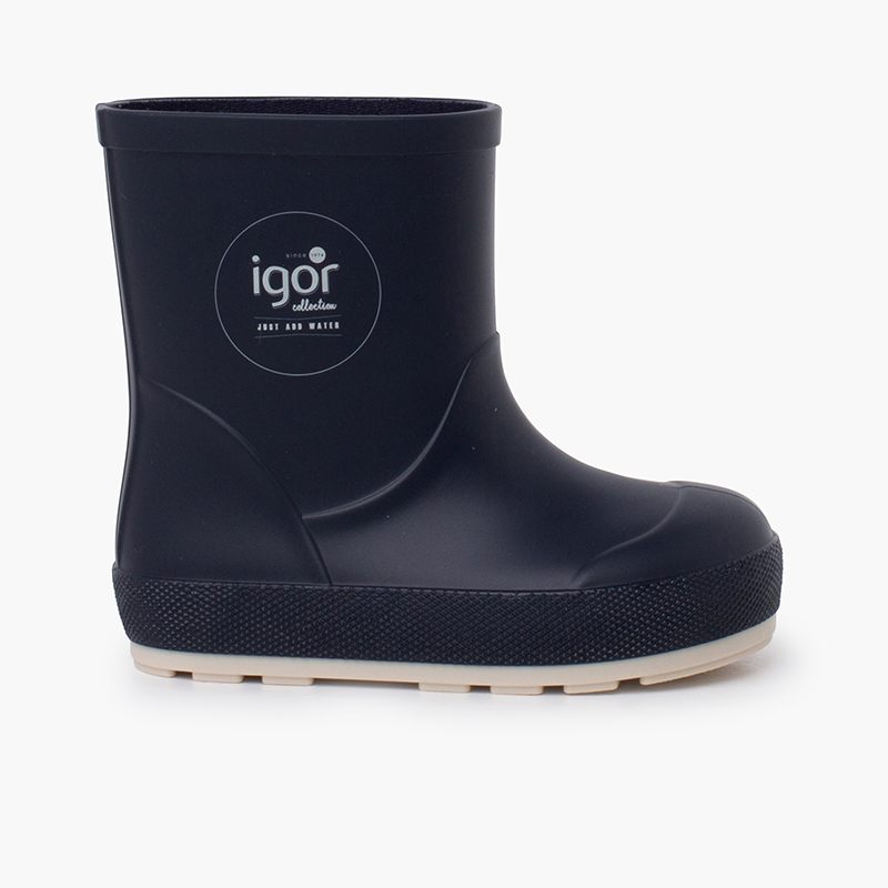 Bottes de pluie yogi nautique barefoot Bleu Marine