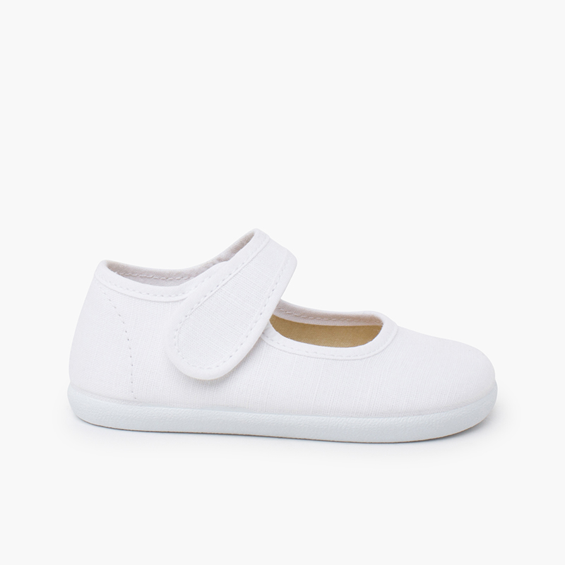 Chaussures babies barefoot lin fin Blanc