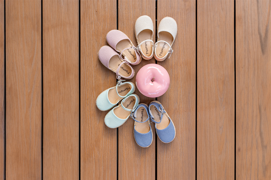 Espadrilles lin semelle plate boucle