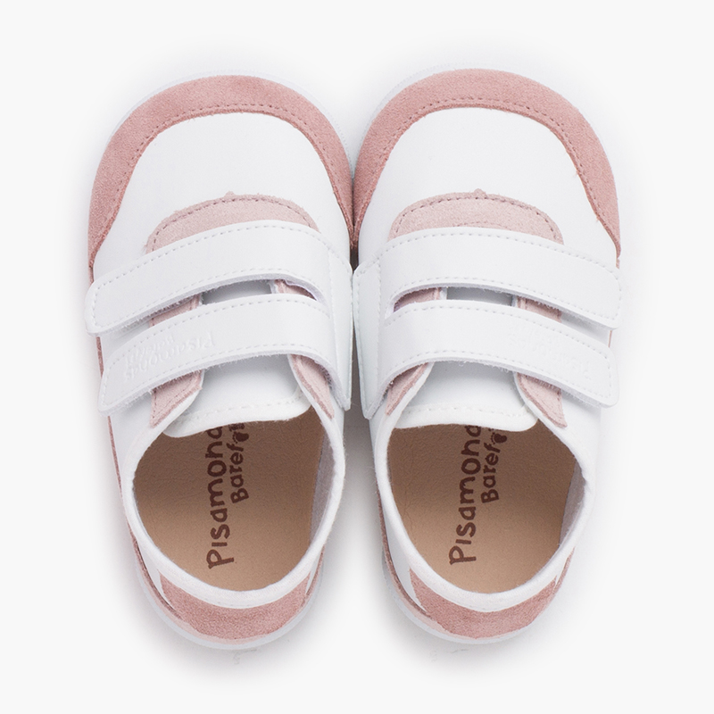 Baskets barefoot combinées Blanc et Rose