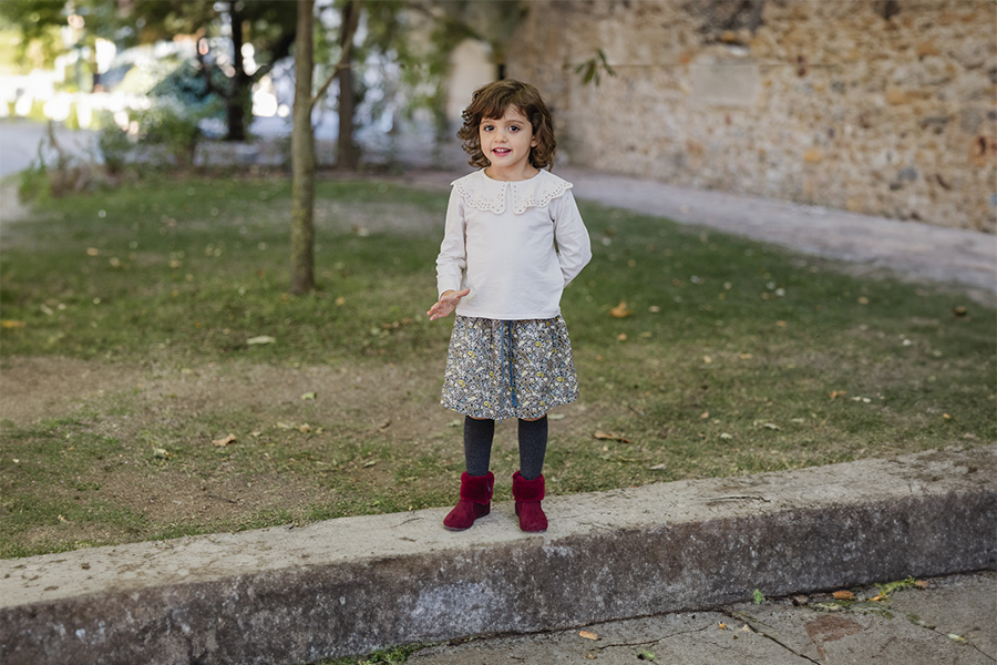 Bottes fille col fourrure semelle fine