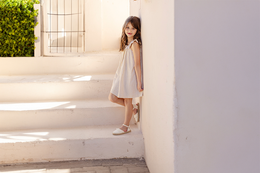 Espadrilles fille volant et boucle