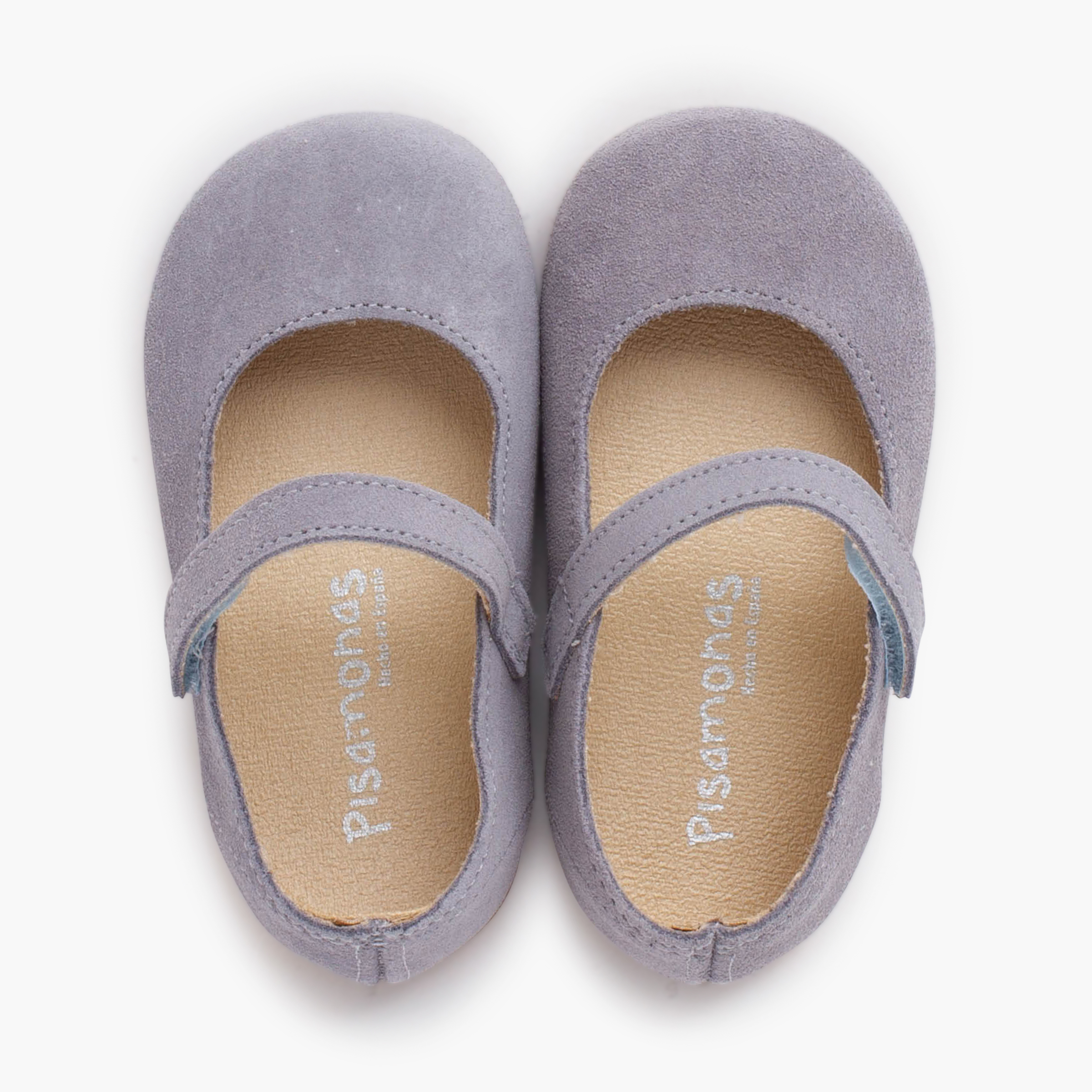 Babies barefoot suéde fille premiers pas Bleu Cobalt