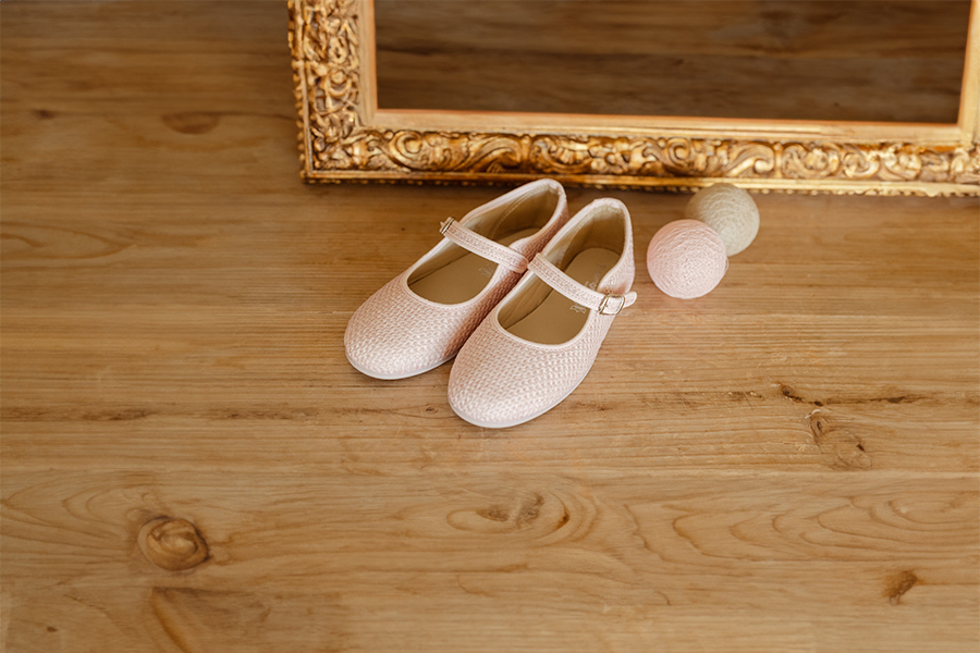 Babies fille cérémonie tressée rustique