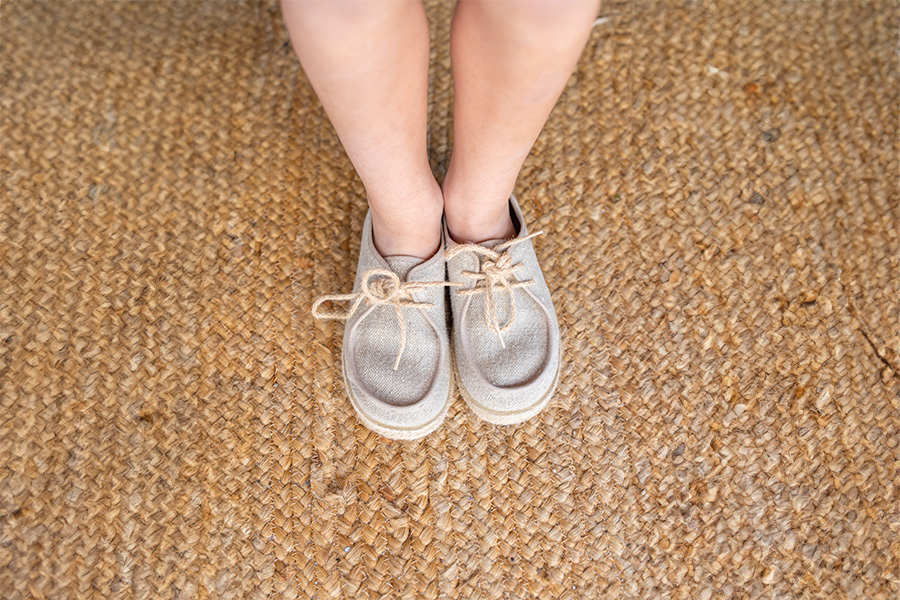 Chaussures bateau wallaby garçon jute