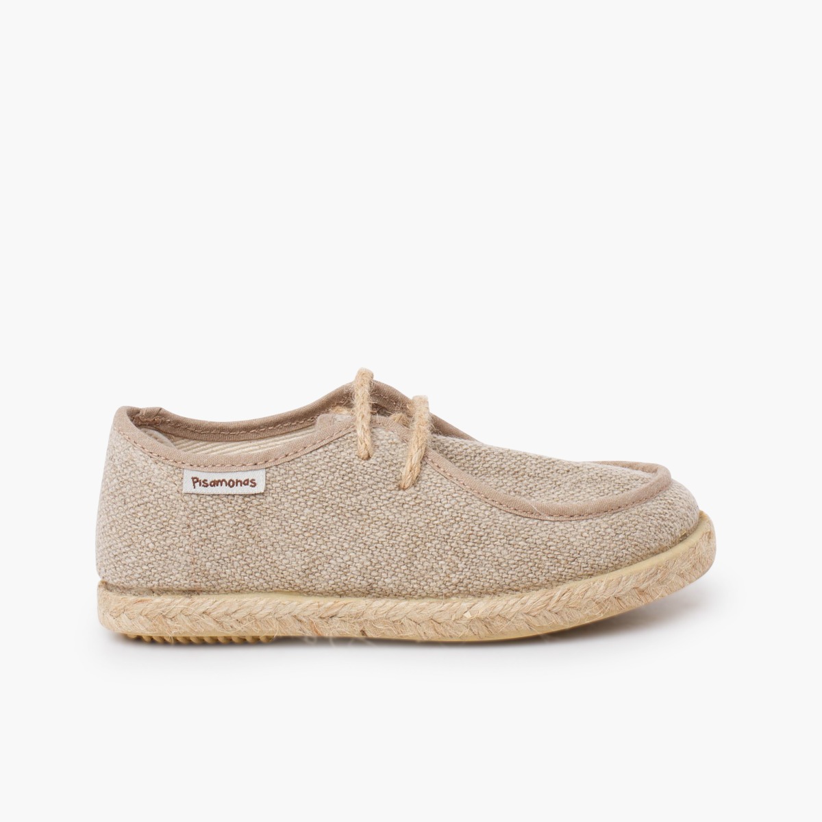 Chaussures bateau wallaby garçon jute Naturel