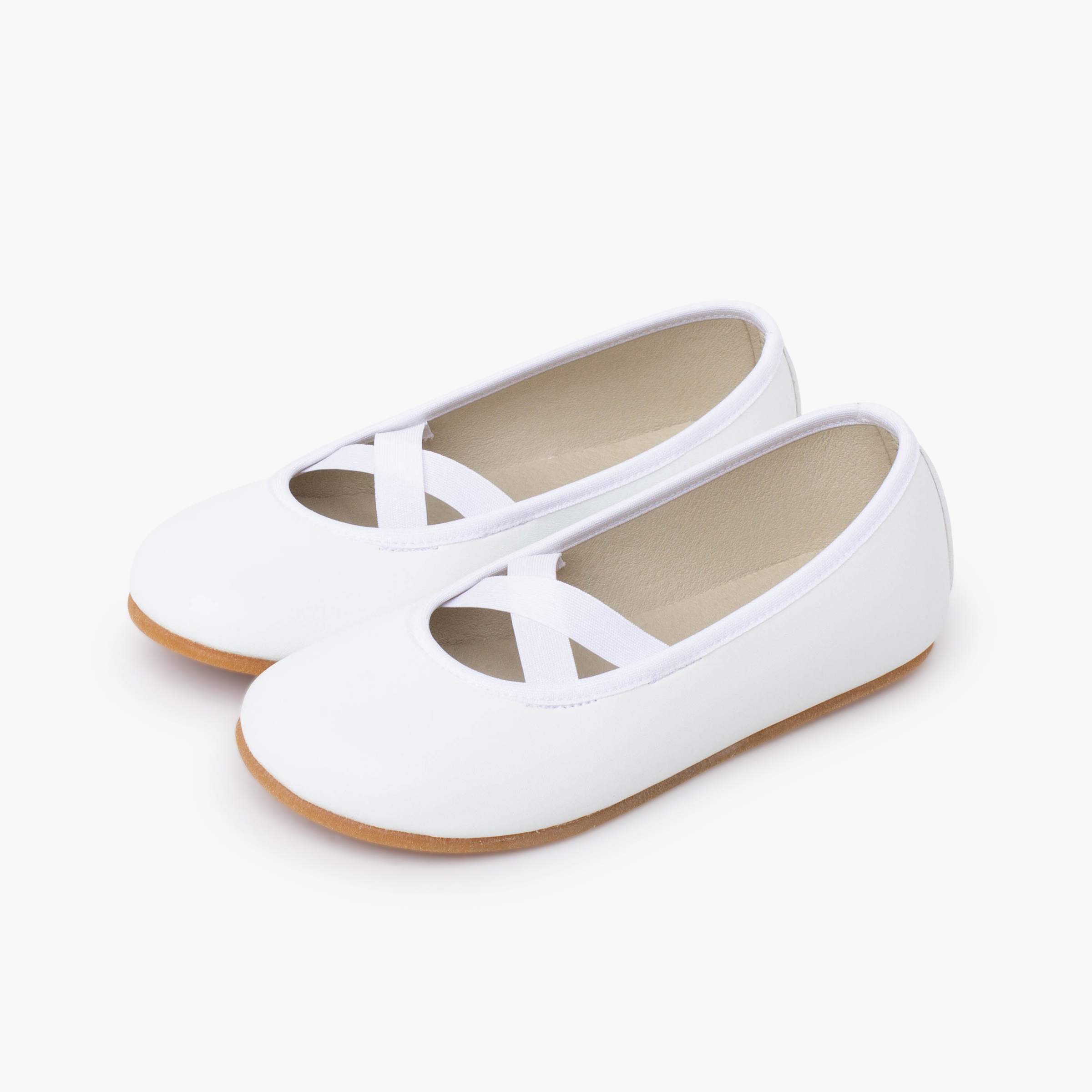 Ballerines ballet barefoot Communion Blanc