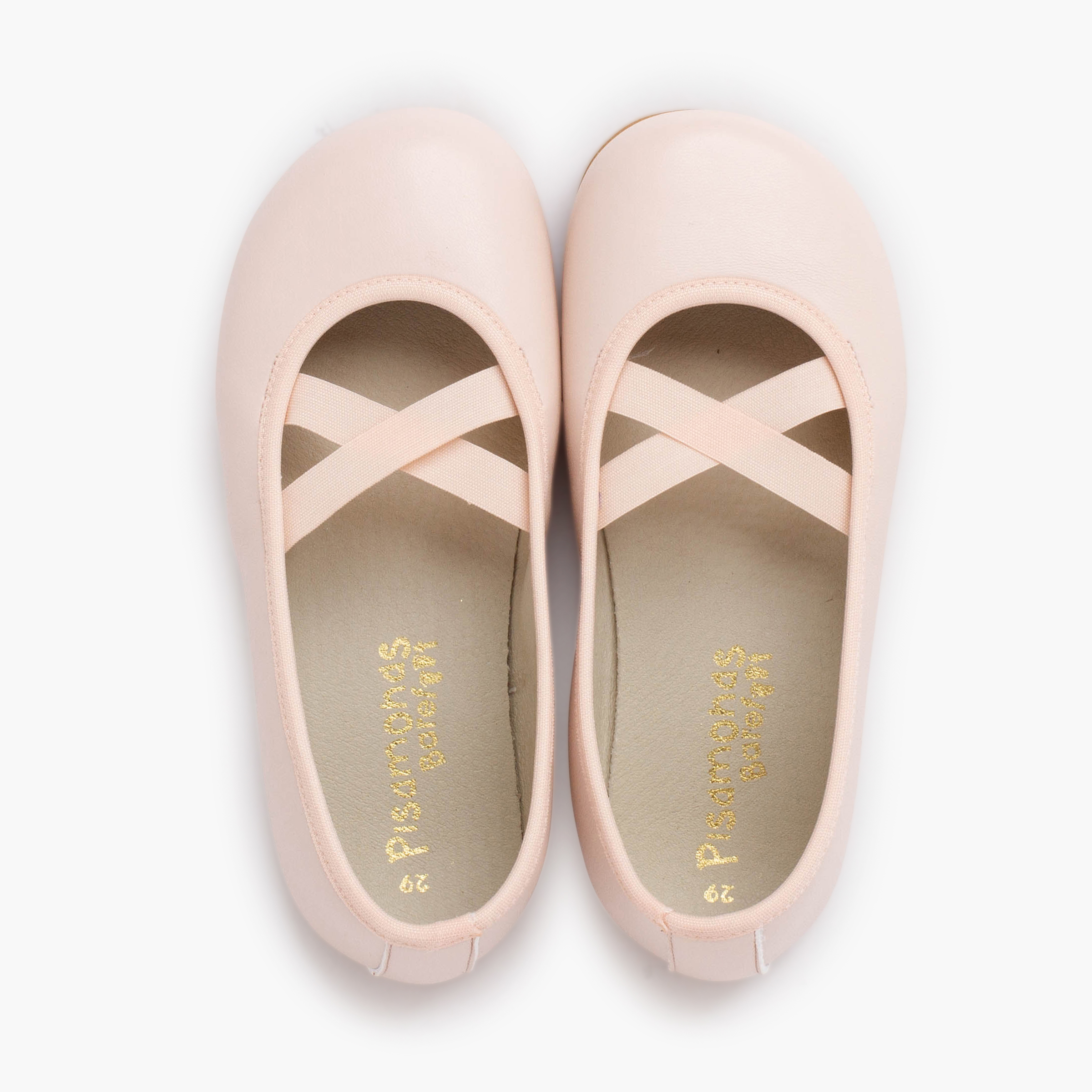 Ballerines ballet barefoot Communion Rose