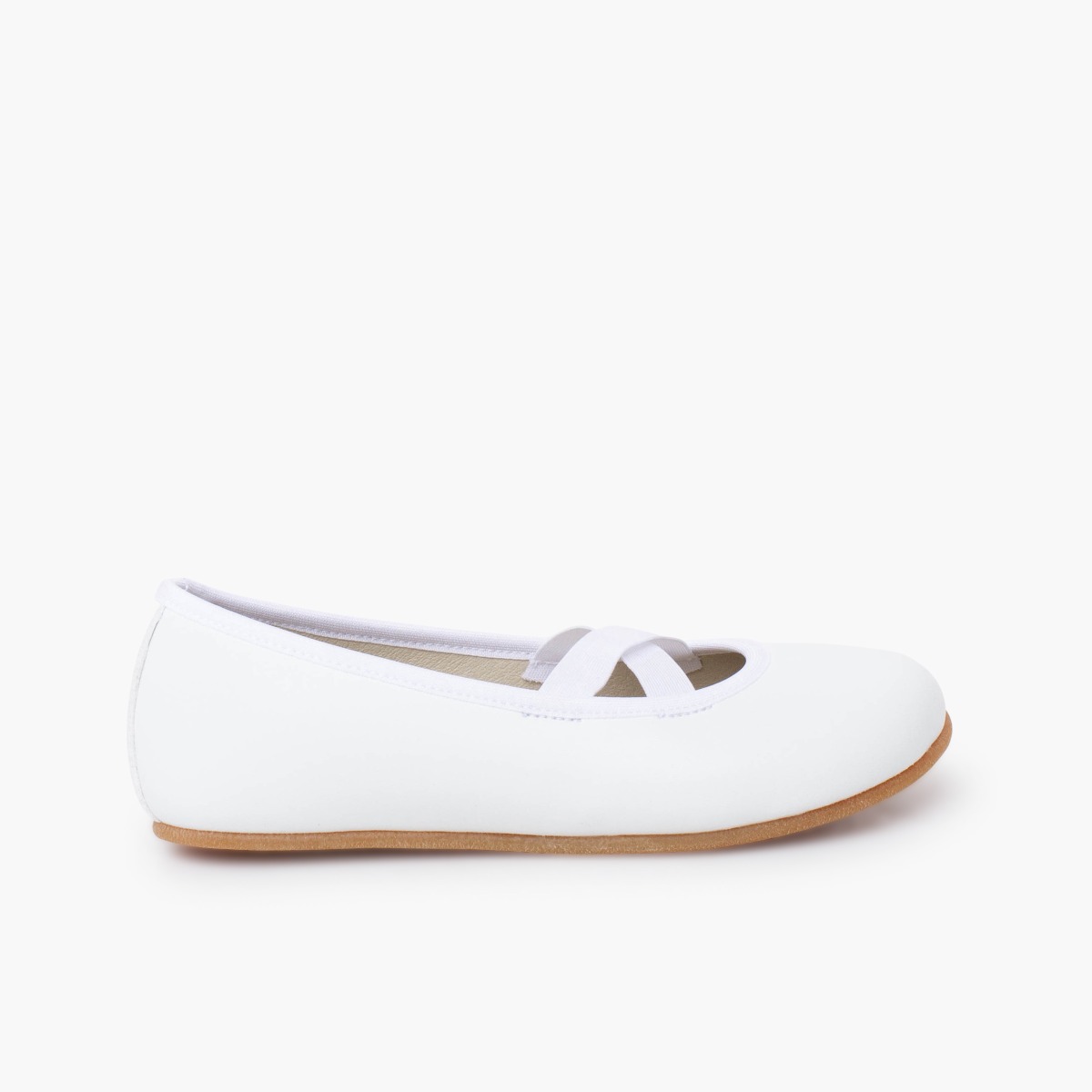 Ballerines ballet barefoot Communion Blanc