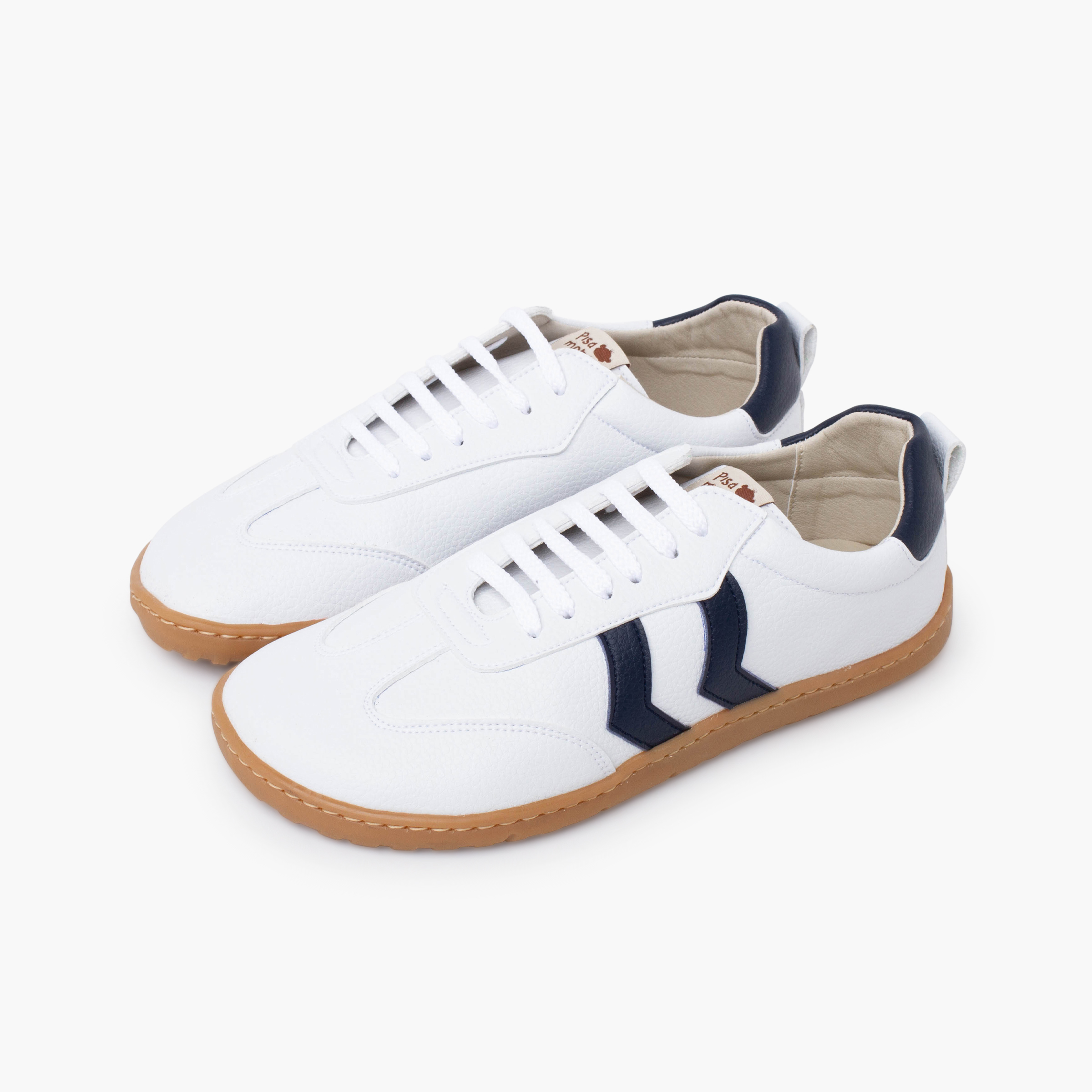 Baskets barefoot lacets grandes tailles Bleu Marine