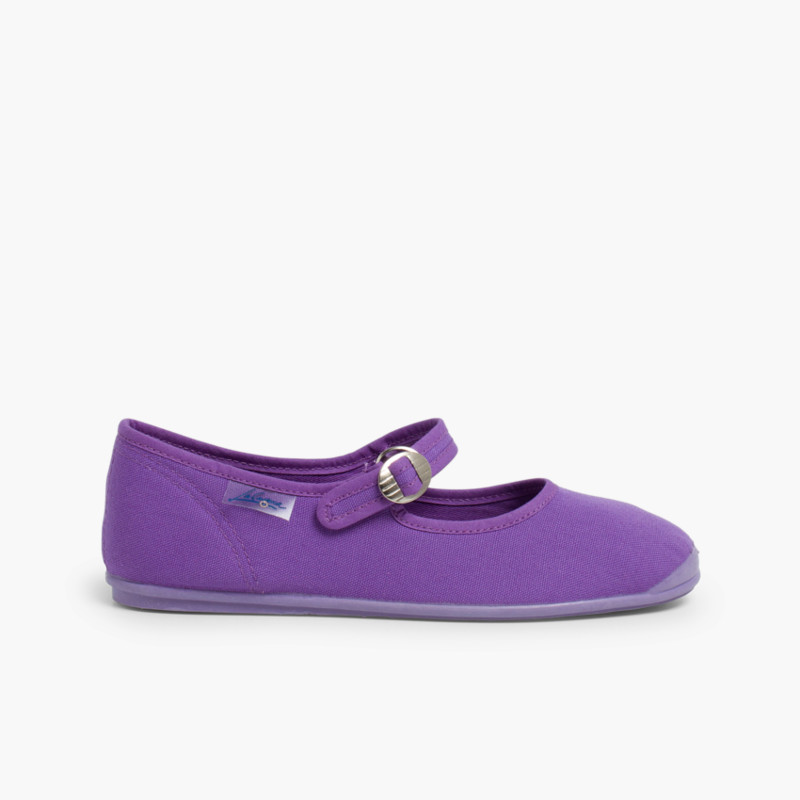 Chaussures en toile à boucle La Cadena Violet