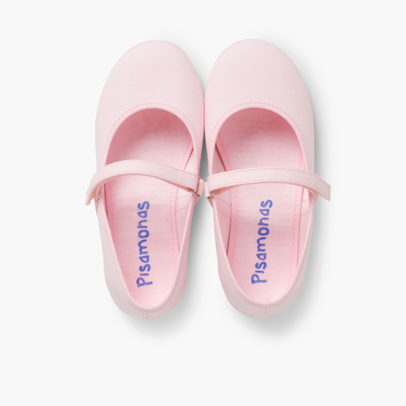 Babies à scratch Fin en toile pour Fille  Rose