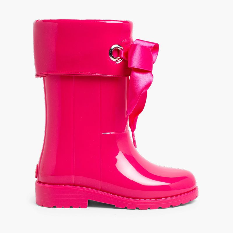 Bottes de pluie fille style verni IGOR  Fucsia