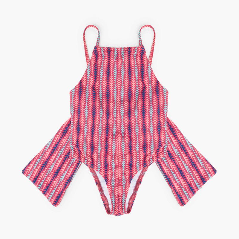 Maillot une pièce fille en lycra