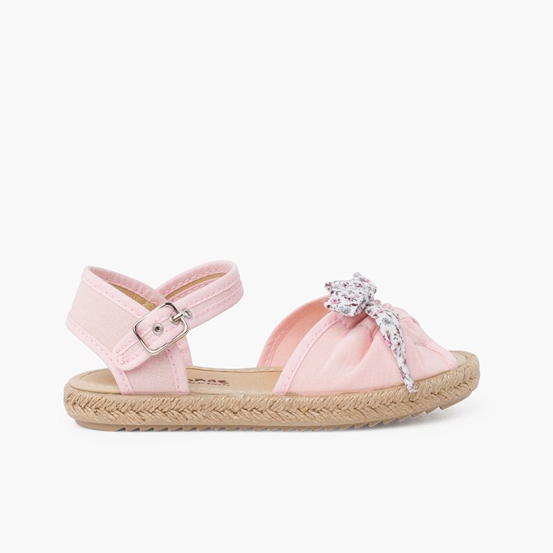 Espadrilles à nœud Liberty avec fermeture à boucle