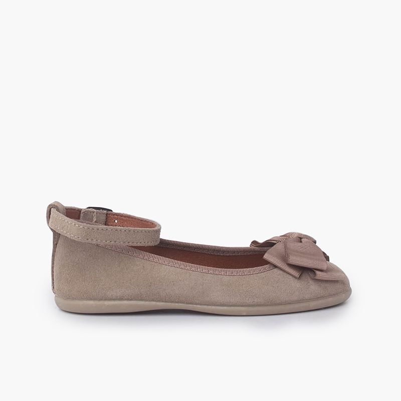 Ballerines fille Double nœud et bracelet