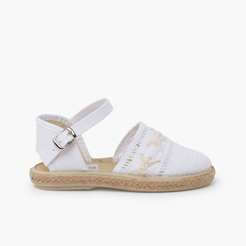 Espadrilles brodées boucle