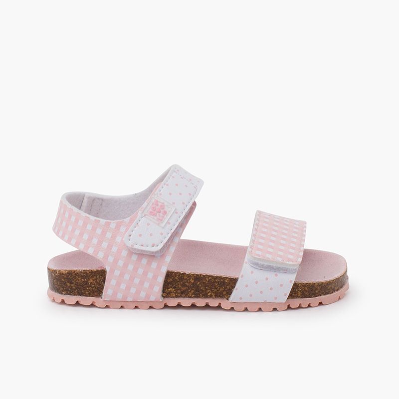 Sandales bio vichy fille