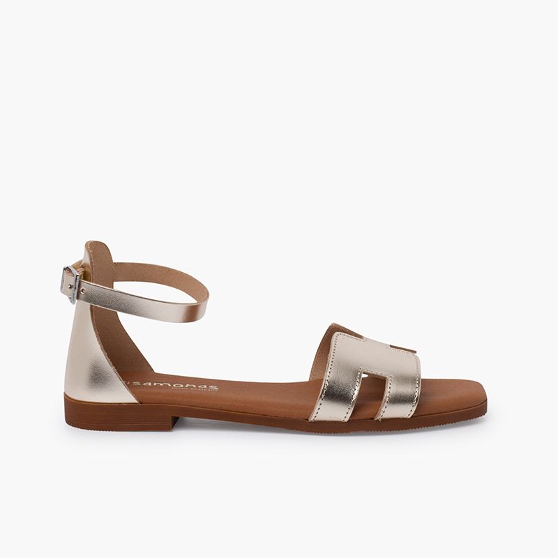 Sandales géométriques talon haut