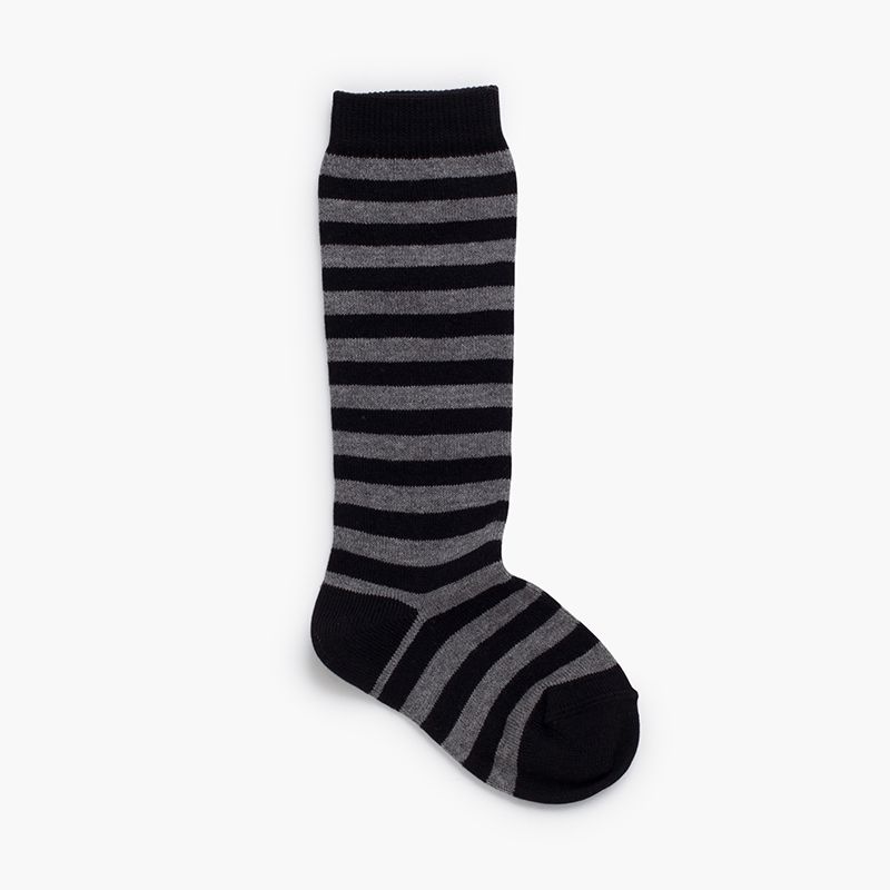 Chaussettes hautes rayures bicolores