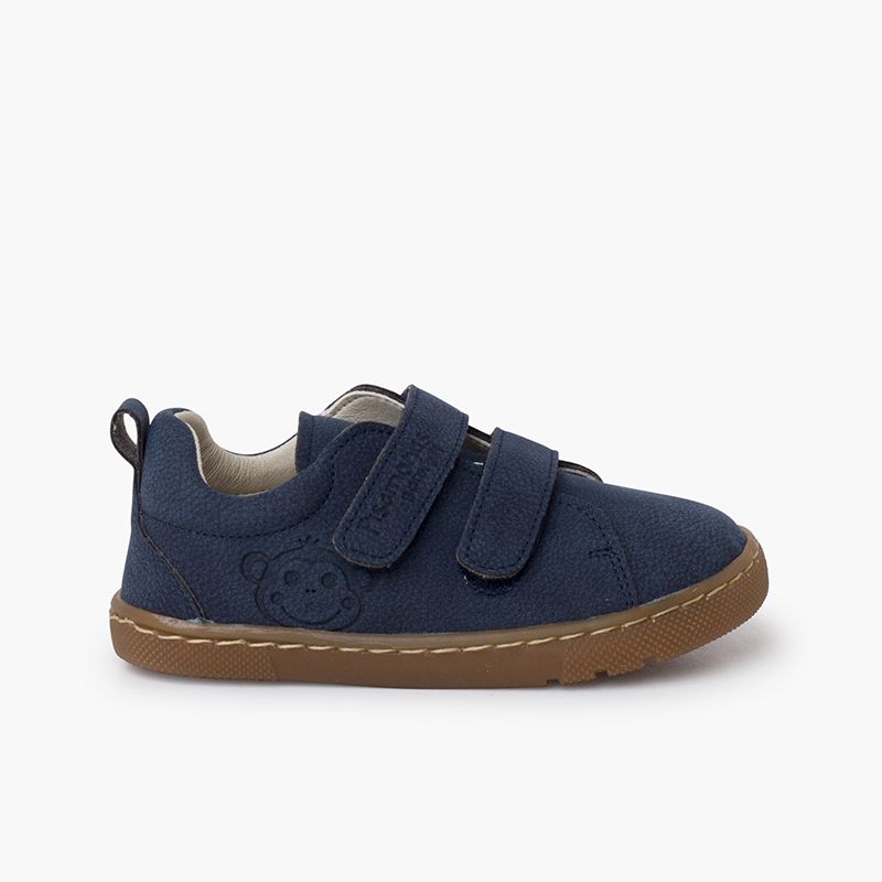 Baskets barefoot de type cuir texturé
