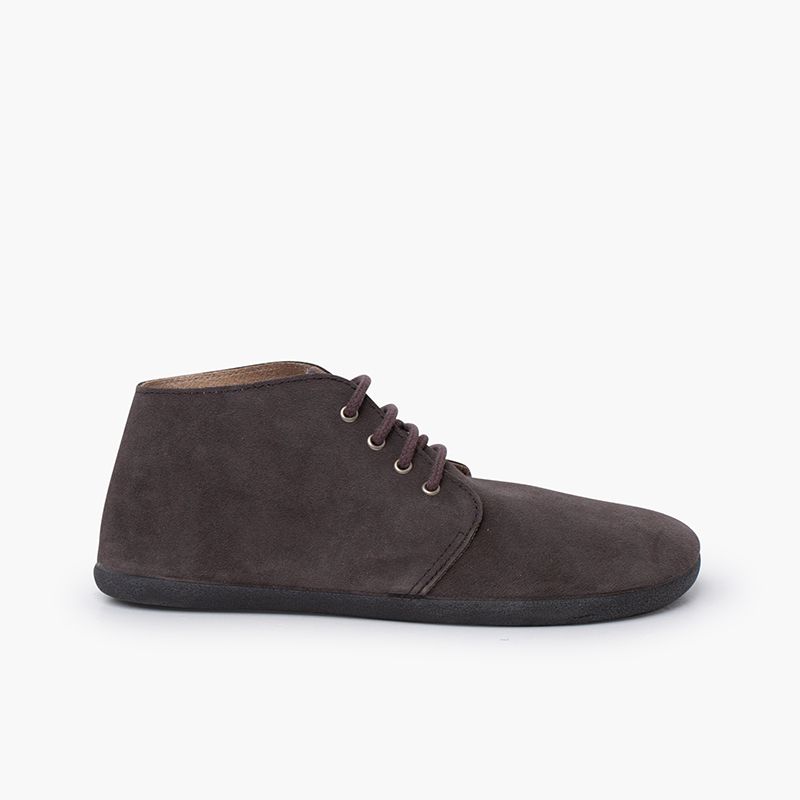 Bottes barefoot suède lacets