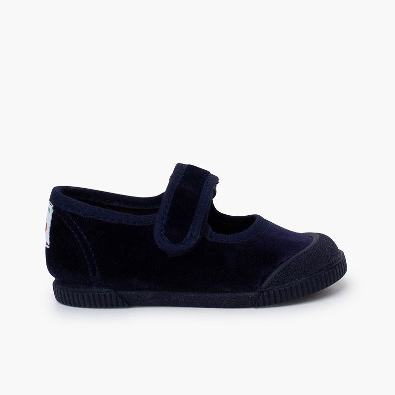 Babies barefoot velours bout caoutchouc