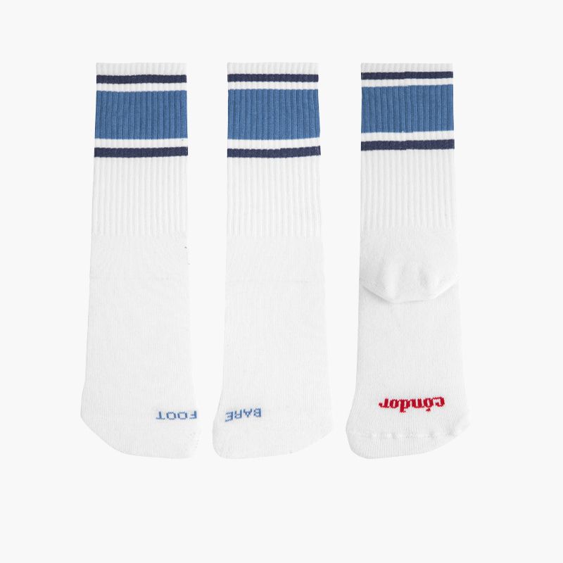 Chaussettes barefoot rayures sport tissu éponge