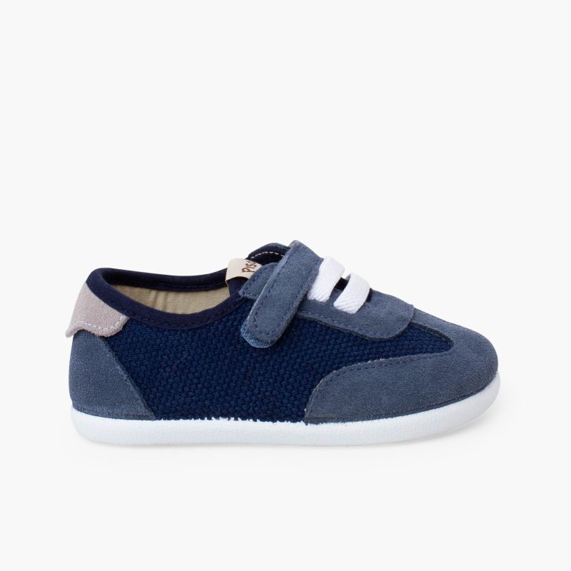 Baskets barefoot combinées lacets élastiques