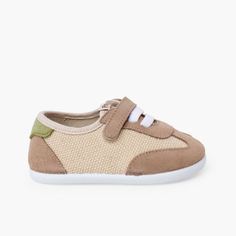Baskets barefoot combinées lacets élastiques