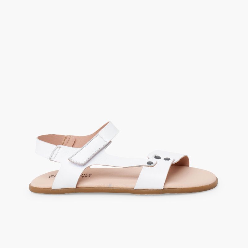 Sandales barefoot cuir clous