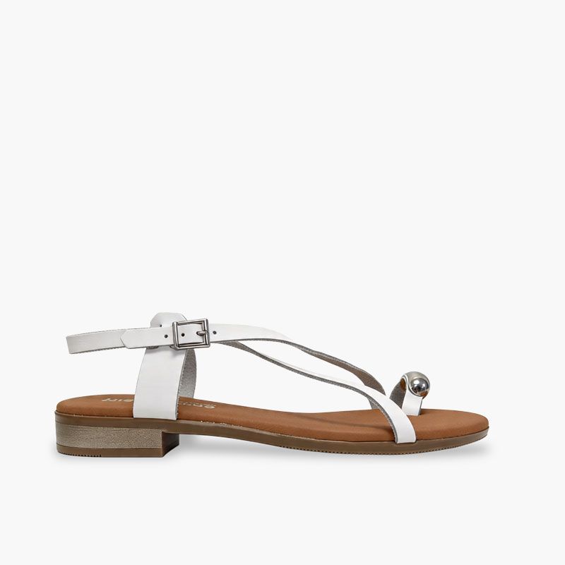 Sandales à boucle fille et femme ornement doigt