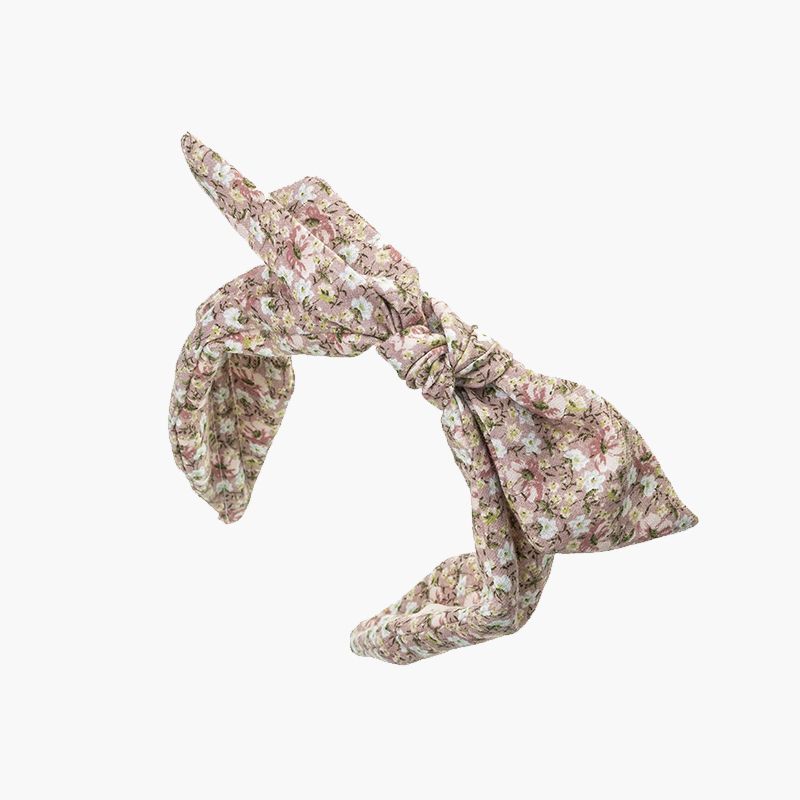 Diadema con flores lazo