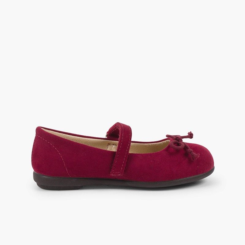 Ballerines pour Fille à scratch et noeud façon babies
