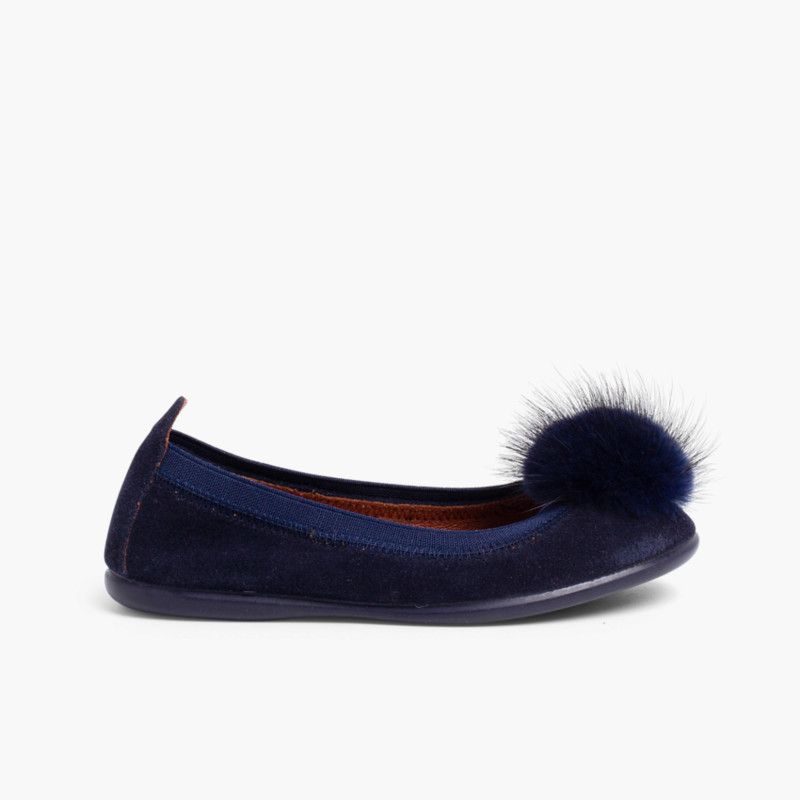 Ballerine avec pompon pour fille et femme