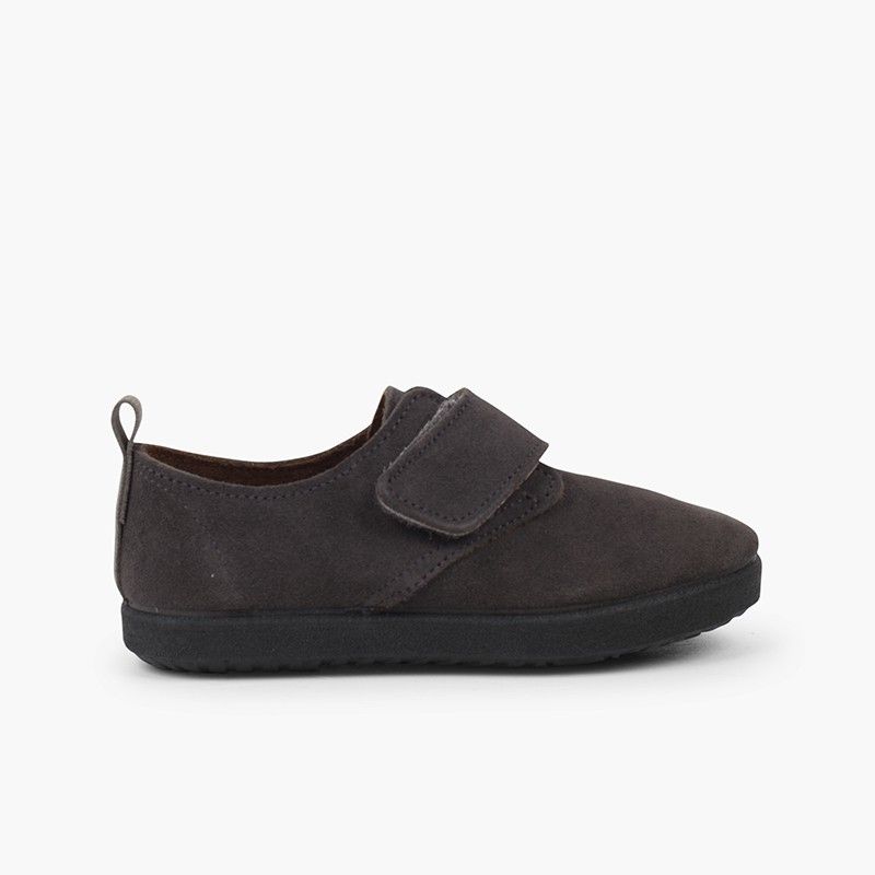 Derbies casual en suède et à scratch