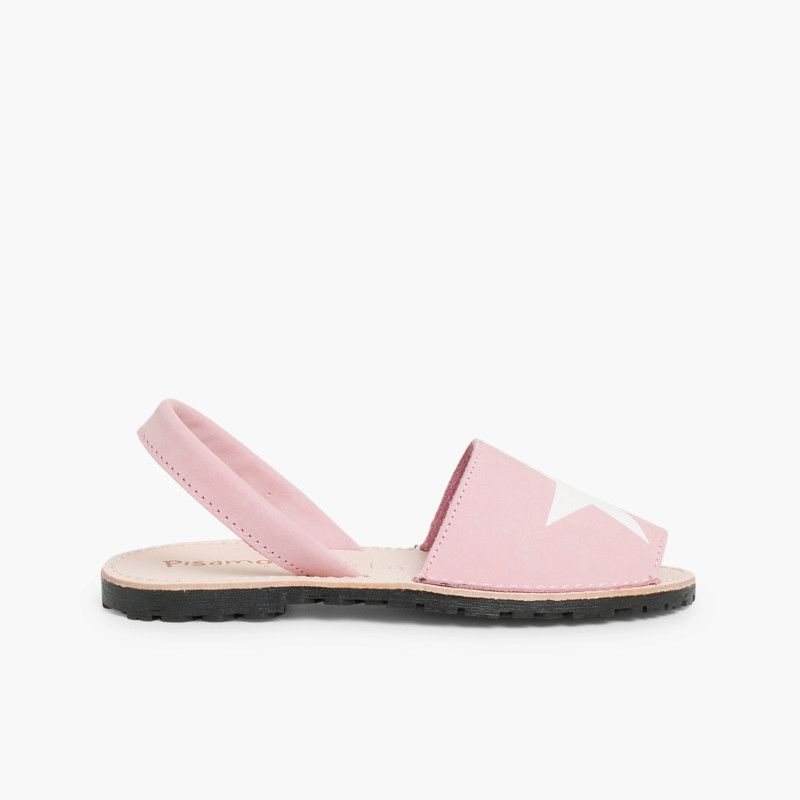 Sandales Avarcas Nubuck avec étoile