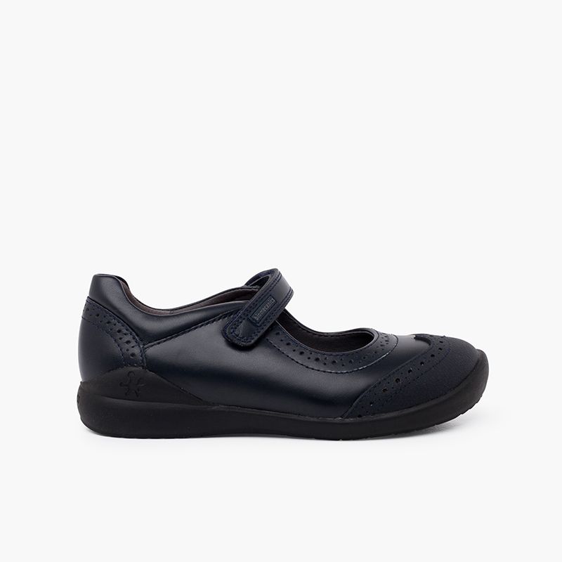 Chaussures d'école fille Biomecanics avec haché