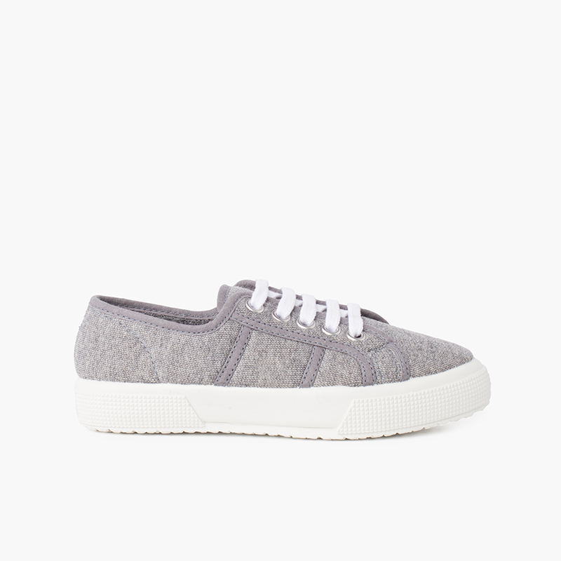Baskets en Maille Bio Gris