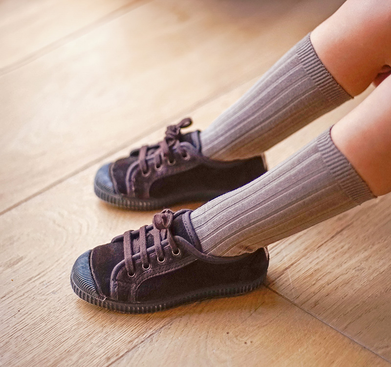 Baskets en velours