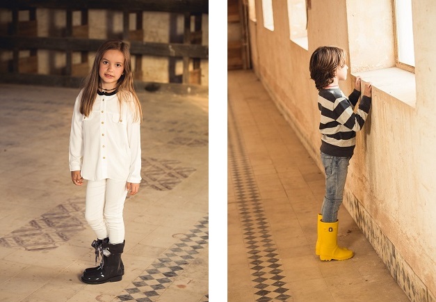 Tenues avec Bottes de Pluie Bottes de pluie pour enfant en boucle