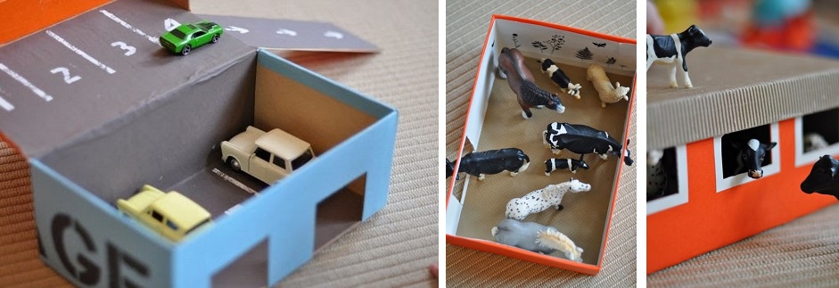 Manualidades infantiles con cajas de zapatos